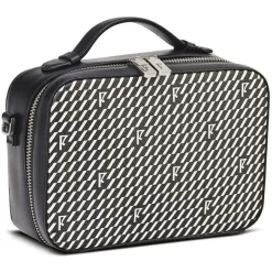 Maison Faret Sacs|Petit Sac en Toile enduite Pyla noir/blanc - 13x19x6.5 cm