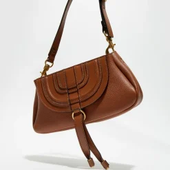 Chloé Sacs|Petit sac porté épaule en Cuir Marcie marron - 20x20x9 cm