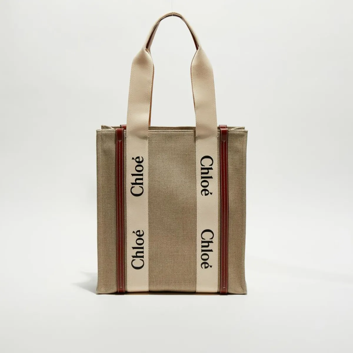 Chloé Sacs|Petit tote bag Woody multicolore - 26x20x8 cm