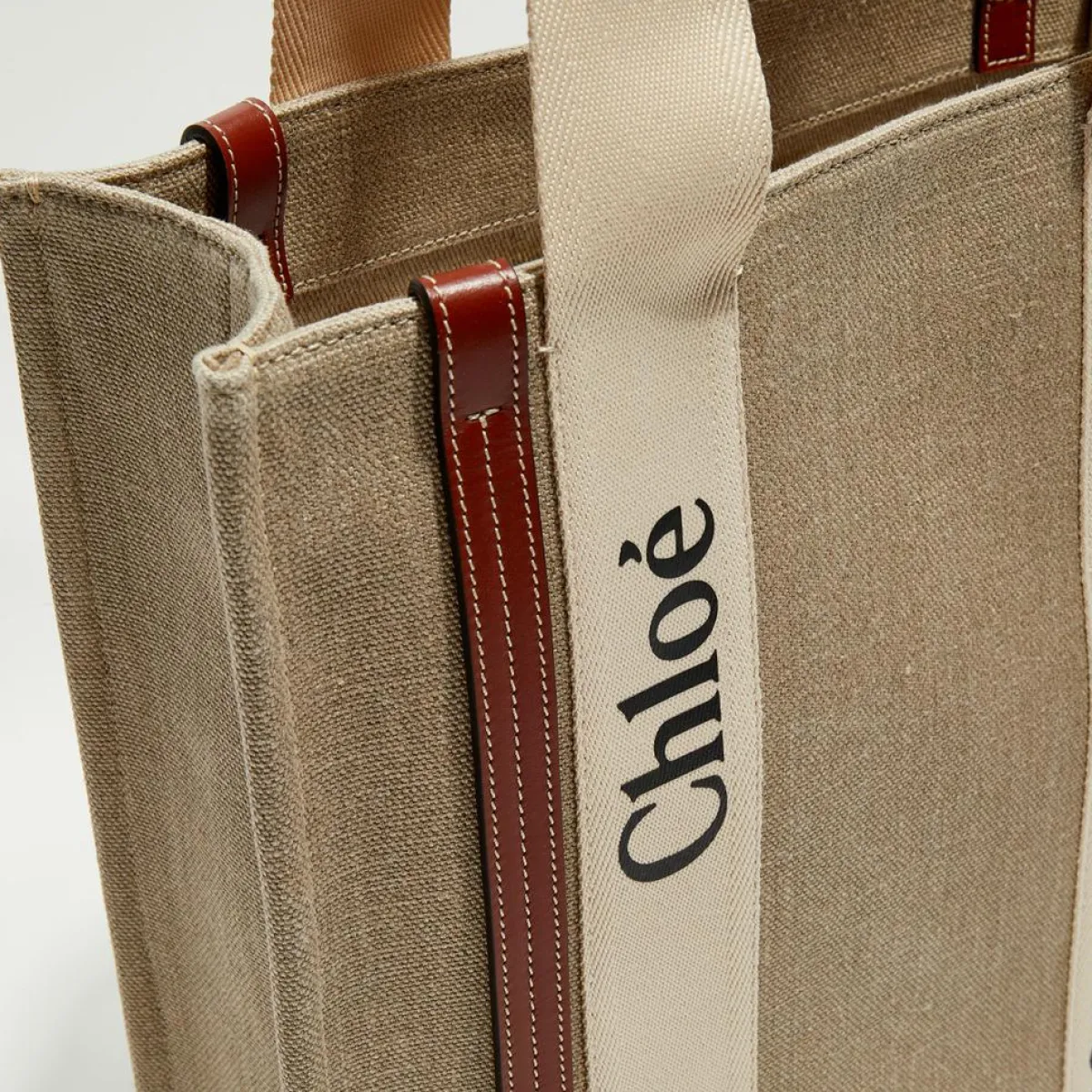 Chloé Sacs|Petit tote bag Woody multicolore - 26x20x8 cm