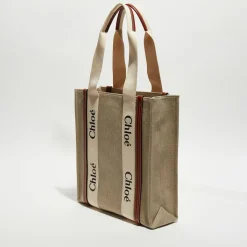 Chloé Sacs|Petit tote bag Woody multicolore - 26x20x8 cm