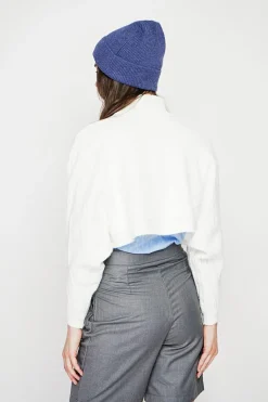 C&Jo Pulls|Poncho court col roulé naturel