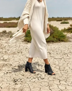 Lauren Vidal Gilets Et Cardigans|Poncho en Laine & Cachemire Roca crème