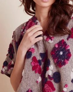 Le Chat Lingerie, Nuit|Poncho en Laine mélangée Mila multicolore