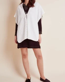 Le Chat Lingerie, Nuit|Poncho Essentiel écru