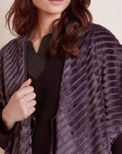 Le Chat Lingerie, Nuit|Poncho Essentiel gris vison