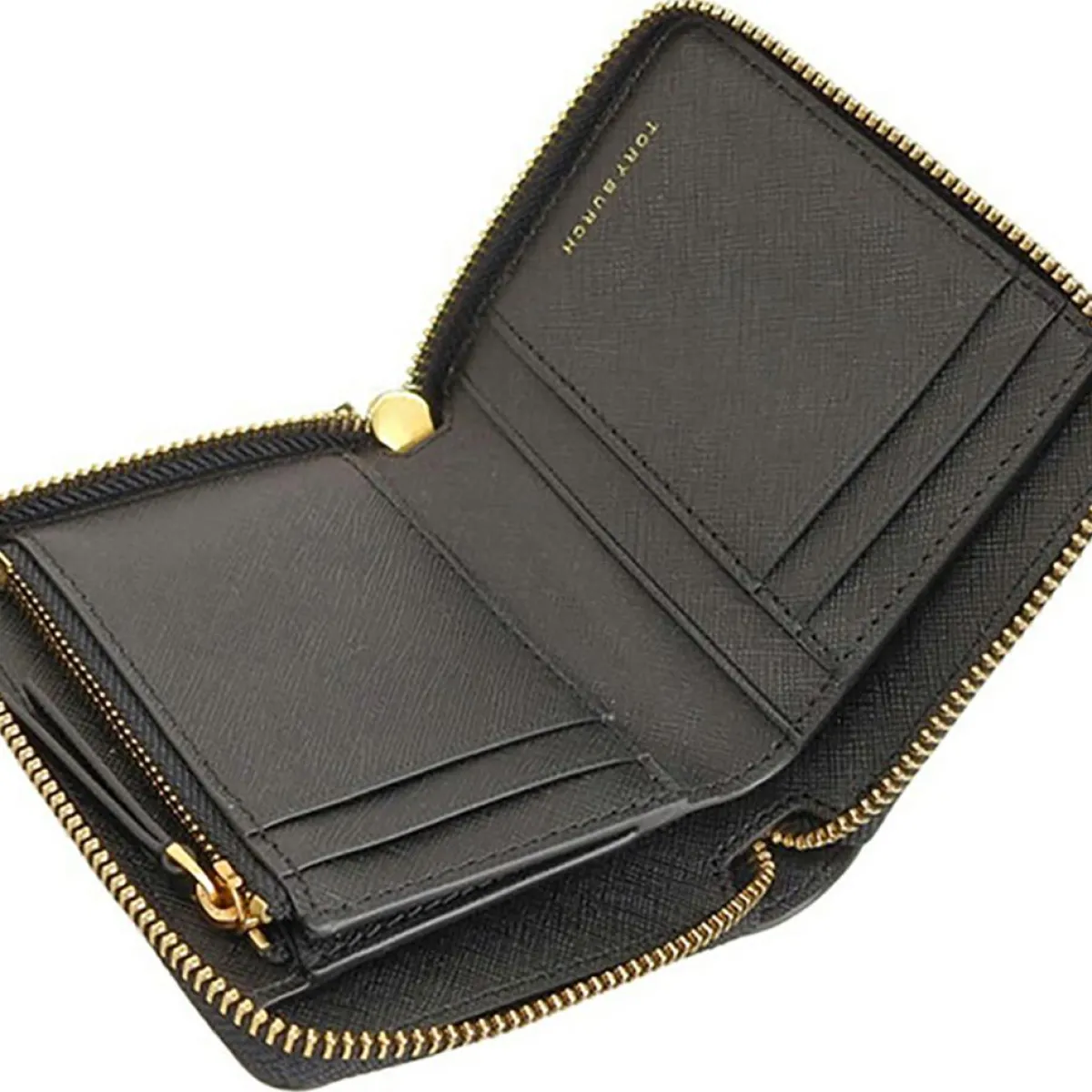 Tory Burch Porte-Monnaie Et Portefeuilles|Portefeuille en Cuir Emerson noir - 11.5x9x2.5 cm