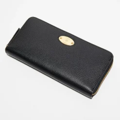 Mulberry Porte-Monnaie Et Portefeuilles|Portefeuille en Cuir Plaque noir - 9.5x19 cm
