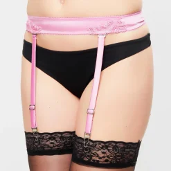 La Perla Lingerie, Nuit|Porte-jarretelles en Soie mélangée Windflower rose