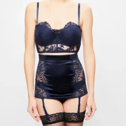 La Perla Lingerie, Nuit|Porte-jarretelles Freesia bleu nuit