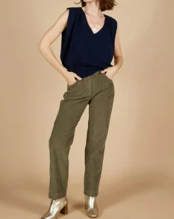 Cashmere Tribu Pulls|Pull 100% Cachemire Bella épaulettes nuit