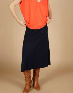 Cashmere Tribu Pulls|Pull 100% Cachemire Bella épaulettes corail fluo