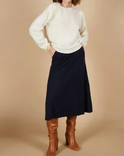 Cashmere Tribu Pulls|Pull 100% Cachemire Ines col rond tressé écru