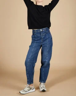 Cashmere Tribu Pulls|Pull 100% Cachemire Ines col rond tressé noir