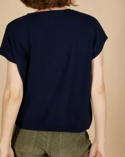 Cashmere Tribu Pulls|Pull 100% Cachemire Laurène manches courtes nuit