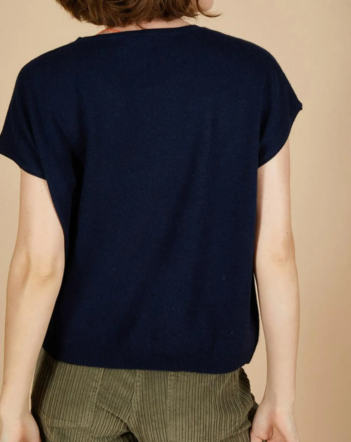 Cashmere Tribu Pulls|Pull 100% Cachemire Laurène manches courtes nuit