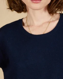 Cashmere Tribu Pulls|Pull 100% Cachemire Laurène manches courtes nuit