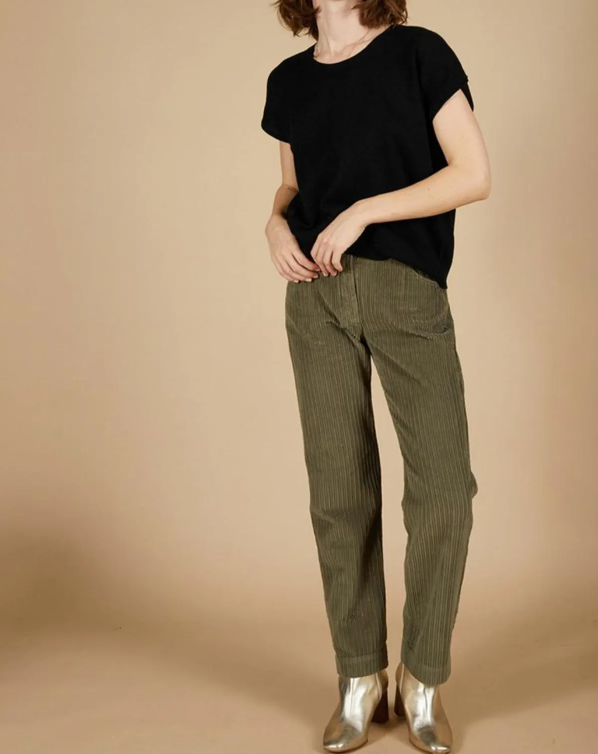 Cashmere Tribu Pulls|Pull 100% Cachemire Laurène manches courtes noir