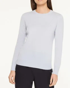 Galeries Lafayette Pulls|Pull 100% Cachemire Yabri col rond bleu clair