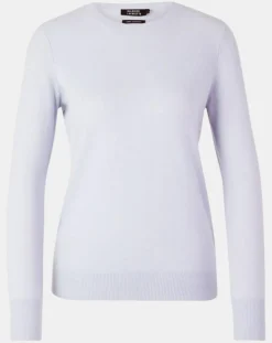 Galeries Lafayette Pulls|Pull 100% Cachemire Yabri col rond bleu clair