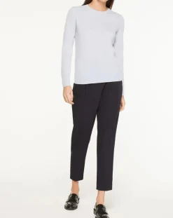 Galeries Lafayette Pulls|Pull 100% Cachemire Yabri col rond bleu clair