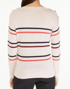 Galeries Lafayette Pulls|Pull 100% Cachemire Yako col rond rose clair