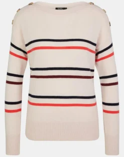 Galeries Lafayette Pulls|Pull 100% Cachemire Yako col rond rose clair