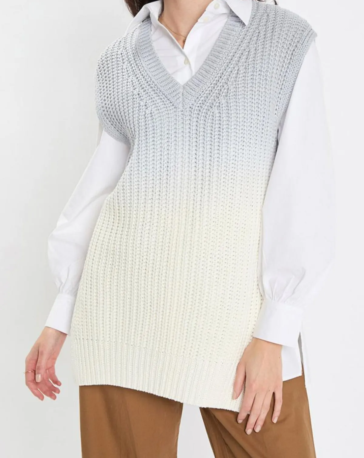 Marc O'Polo Pulls|Pull 100% Coton Bio Tie & Dye bleu/blanc