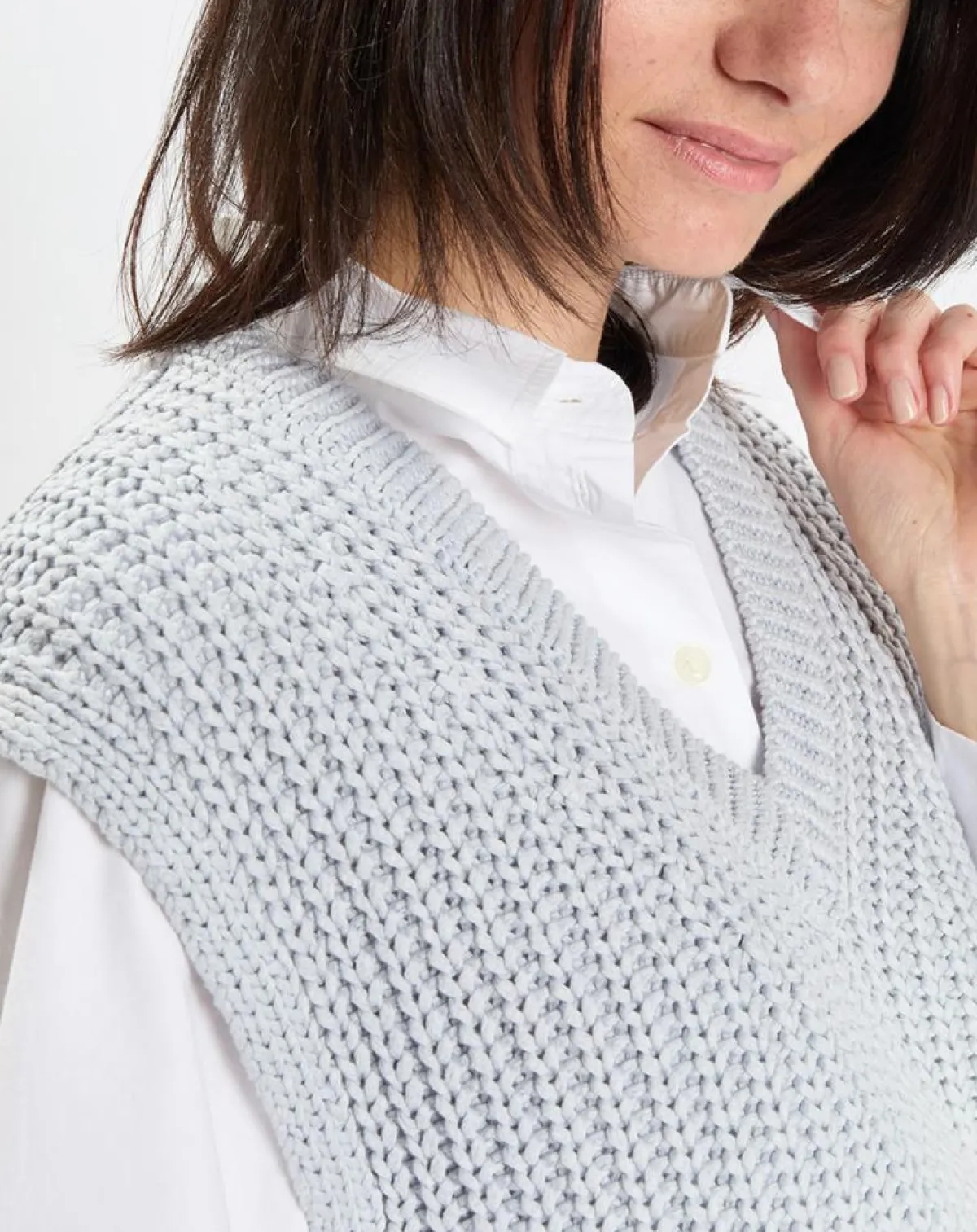 Marc O'Polo Pulls|Pull 100% Coton Bio Tie & Dye bleu/blanc