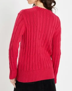 Jodhpur Pulls|Pull 100% Coton bioologique Bong rose foncé