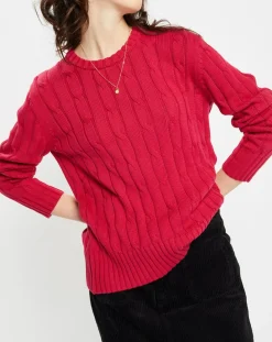 Jodhpur Pulls|Pull 100% Coton bioologique Bong rose foncé