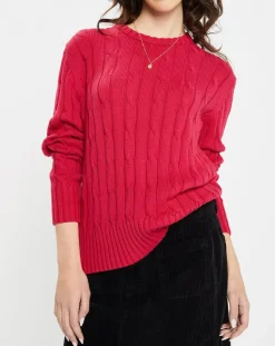 Jodhpur Pulls|Pull 100% Coton bioologique Bong rose foncé