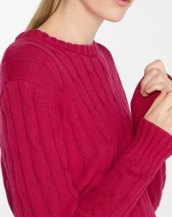 Jodhpur Pulls|Pull 100% Coton bioologique Bong rose foncé