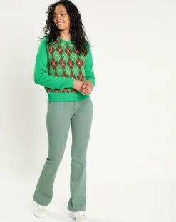 Manoush Pulls|Pull 100% Laine Burlington vert