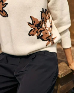 Lauren Vidal Pulls|Pull 100% Laine Dana écru