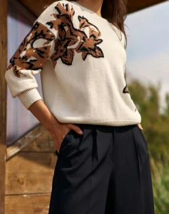 Lauren Vidal Pulls|Pull 100% Laine Dana écru