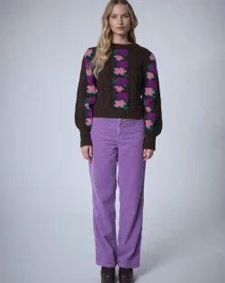 Manoush Pulls|Pull 100% Laine Heidi chocolat