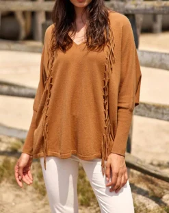 Lauren Vidal Pulls|Pull 100% Laine Naomi cannelle