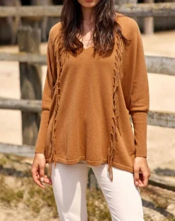 Lauren Vidal Pulls|Pull 100% Laine Naomi cannelle