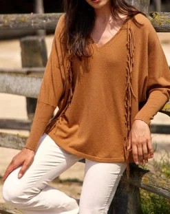 Lauren Vidal Pulls|Pull 100% Laine Naomi cannelle