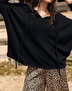 Lauren Vidal Pulls|Pull 100% Laine Naomi noir