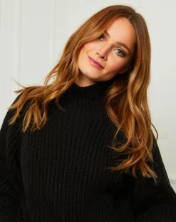 Fleur de cachemire Pulls|Pull 100% Laine Noa noir