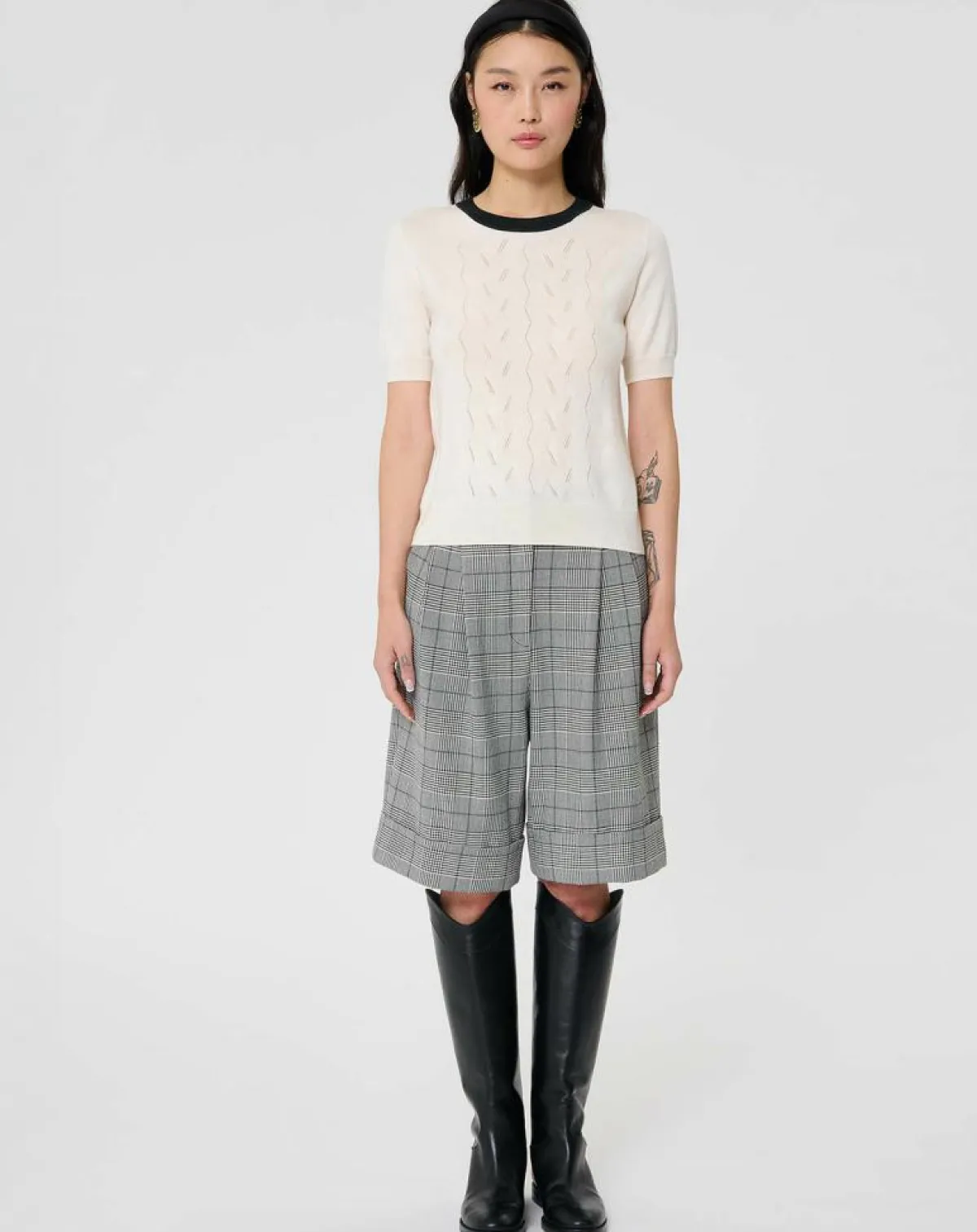 Tara Jarmon Pulls|Pull 100% Laine Pontaven écru