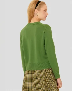 Tara Jarmon Pulls|Pull 100% Laine Preppy cactus