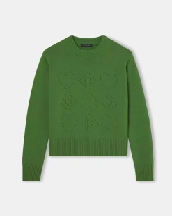 Tara Jarmon Pulls|Pull 100% Laine Preppy cactus