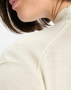 Marc O'Polo Pulls|Pull 100% Laine vierge Col montant écru