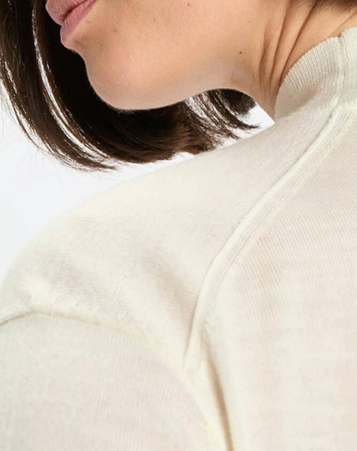 Marc O'Polo Pulls|Pull 100% Laine vierge Col montant écru