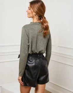 Fleur de cachemire Pulls|Pull Abby kaki