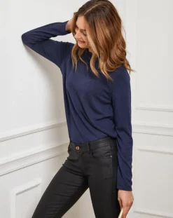 Fleur de cachemire Pulls|Pull Abby marine