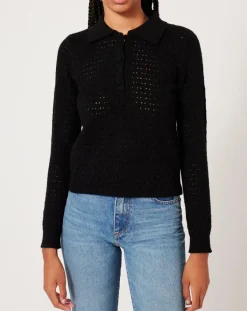 Manoush Pulls|Pull ajouré Pointelle noir